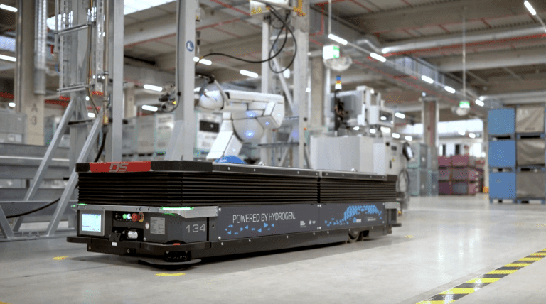 BMW power AGV fleet with fuel cells